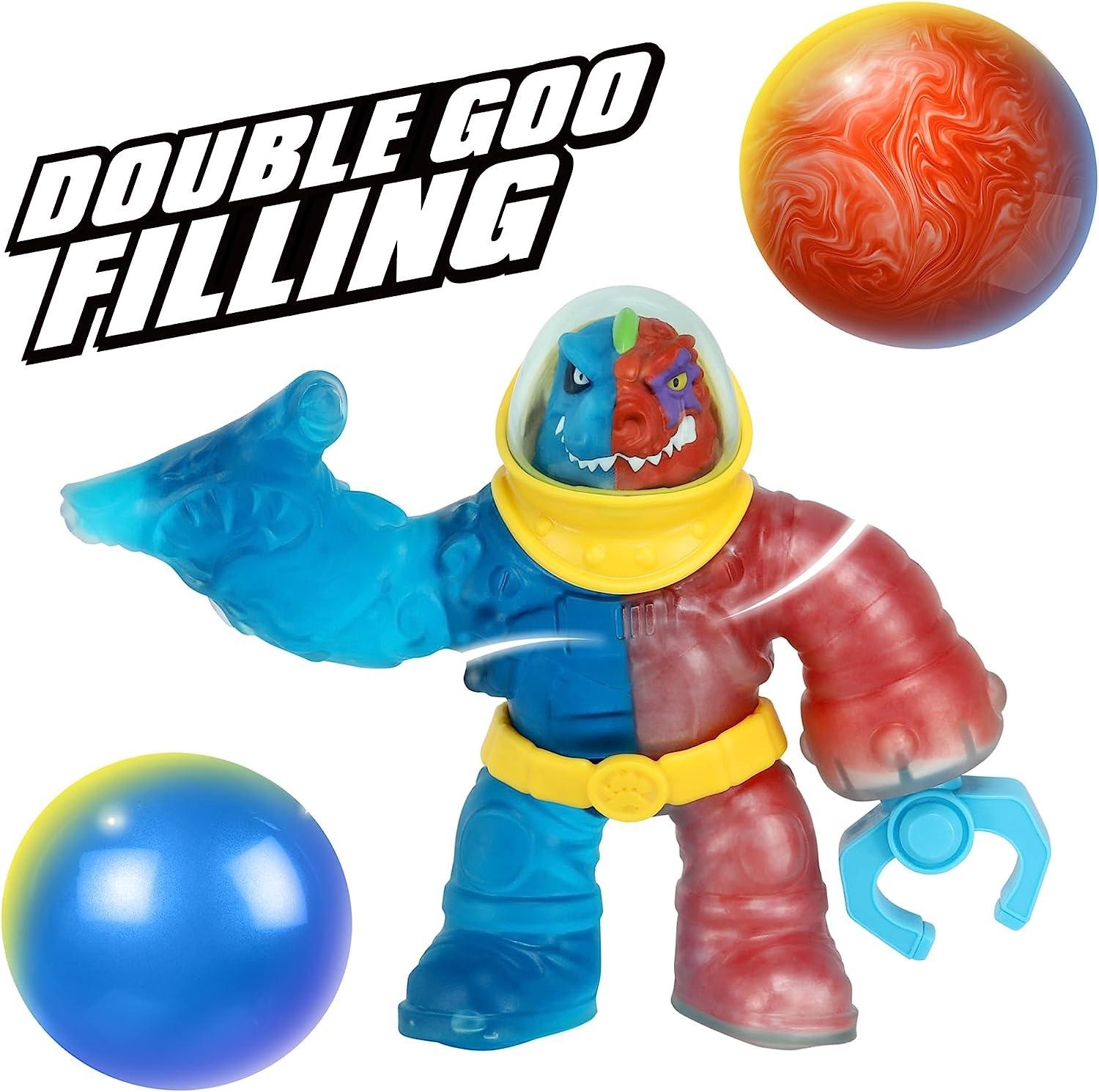 Heroes of Goo Jit Zu - Figura Tyro 16,5 cm con potenza 2 in 1, super elastica e morbidissima