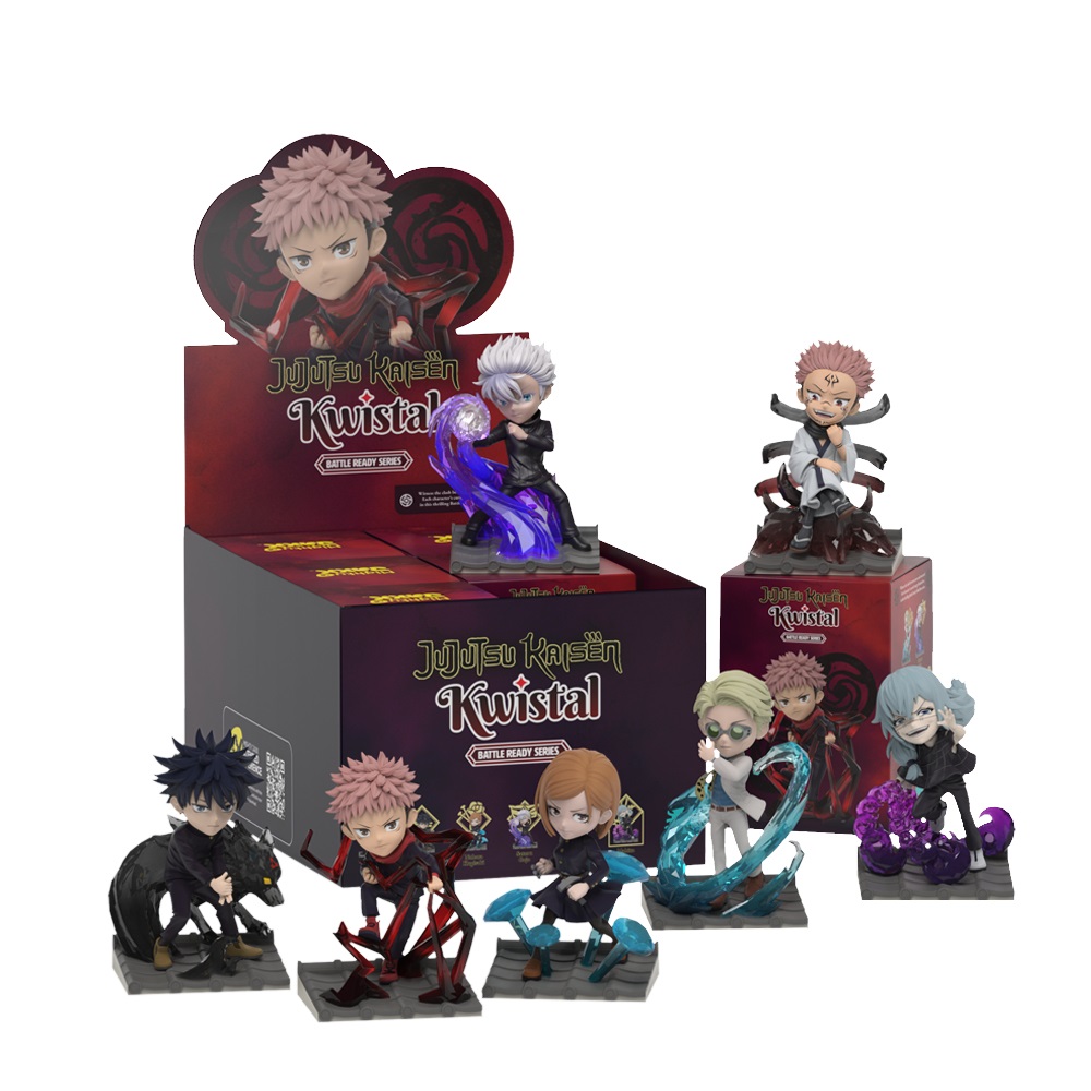Mighty Jaxx Jujutsu Kaisen Kwistal Fwenz Battle Ready - Action Figure da Collezione in Blind Box con Personaggio Casuale