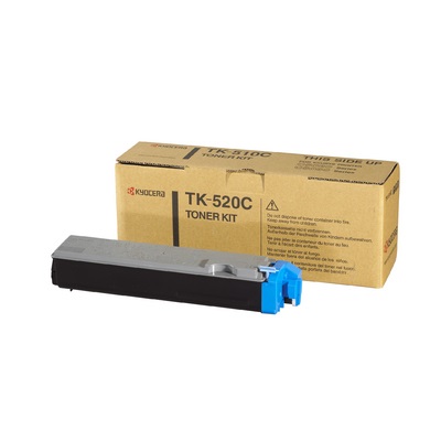 KYOCERA TK-520C Cartuccia Toner Originale Ciano 1 pz - Resa 4000 Pagine per FS-C5015N