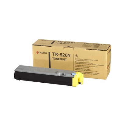 Kyocera TK-520Y Cartuccia Toner Originale Giallo 1 pz - Compatibile con FS-C5015N, 4.000 Pagine