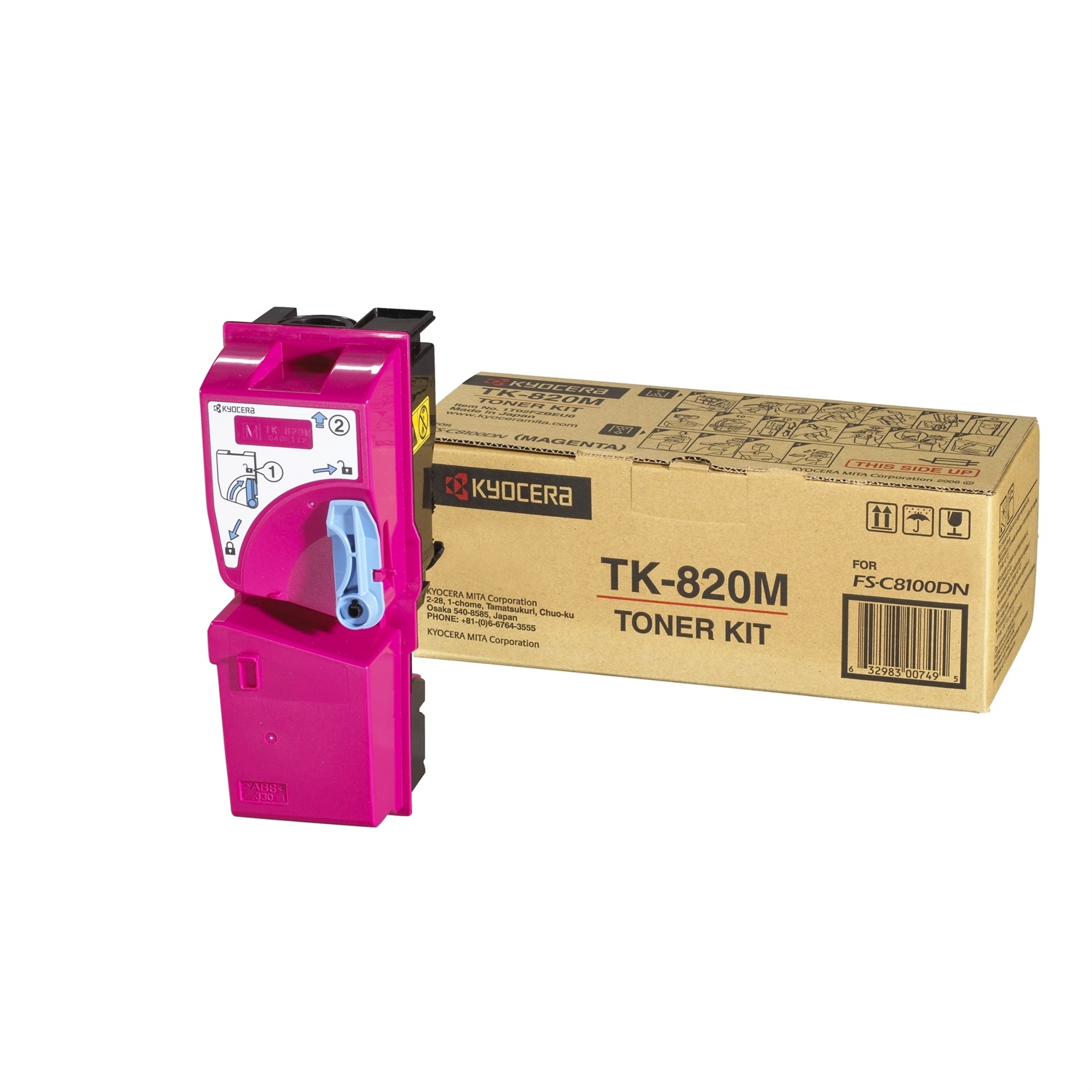 Kyocera TK-820M Toner Originale Magenta per FS-C8100DN - 7.000 Pagine