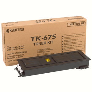 KYOCERA TK-675 Cartuccia Toner Originale Nero - 20.000 Pagine - Compatibile con KM-2540/2560/3040/3060