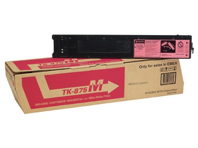 KYOCERA TK-875M Cartuccia Toner Originale Magenta per TASKALFA 550c, 650c, 750c - 31.800 Pagine
