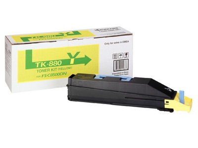 Kyocera TK-880Y Toner Originale Giallo per FS-C8500DN - 18.000 Pagine (1T02KAANL0)
