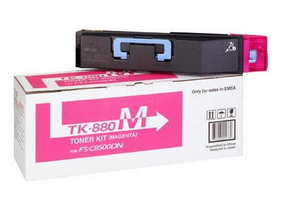 Kyocera TK-880M Toner Originale Magenta 18.000 Pagine per FS-C8500DN - Codice 1T02KABNL0