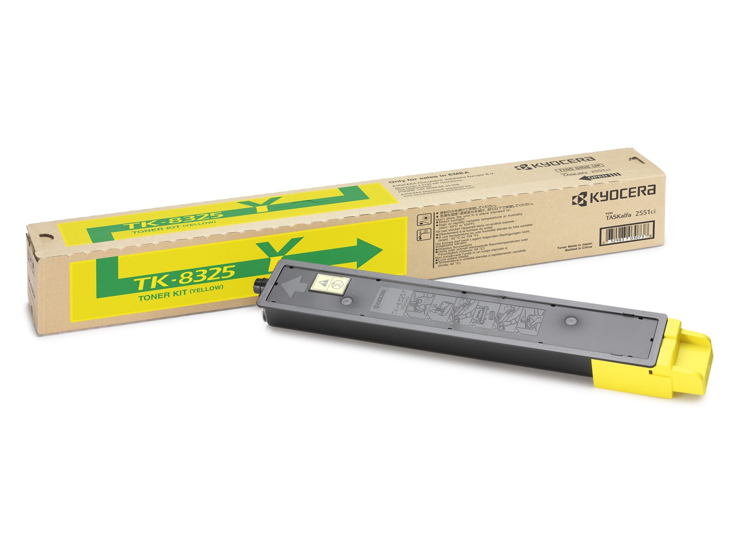 Kyocera TK-8325Y Cartuccia Toner Originale Giallo per TASKalfa 2551 ci - 12.000 Pagine