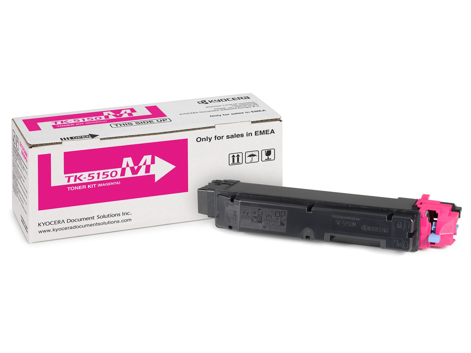 KYOCERA TK-5150M Toner Originale Magenta 1T02NSBNL0 - 10.000 Pagine, Compatibile con ECOSYS M6035cidn, M6535cidn, P6035cdn