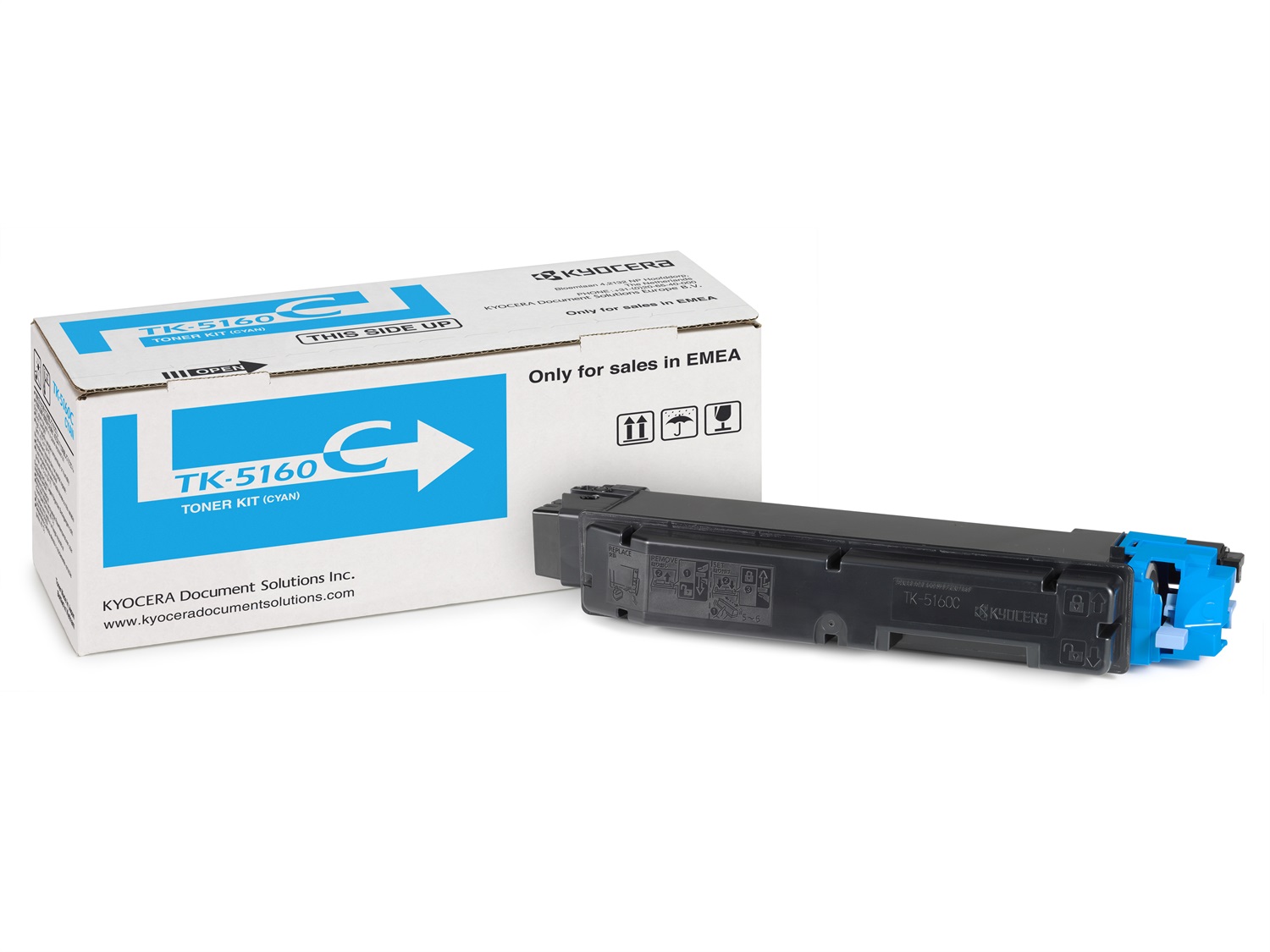 Kyocera TK-5160C Toner Originale Ciano - 12000 Pagine - Compatibile con ECOSYS P7040cdn