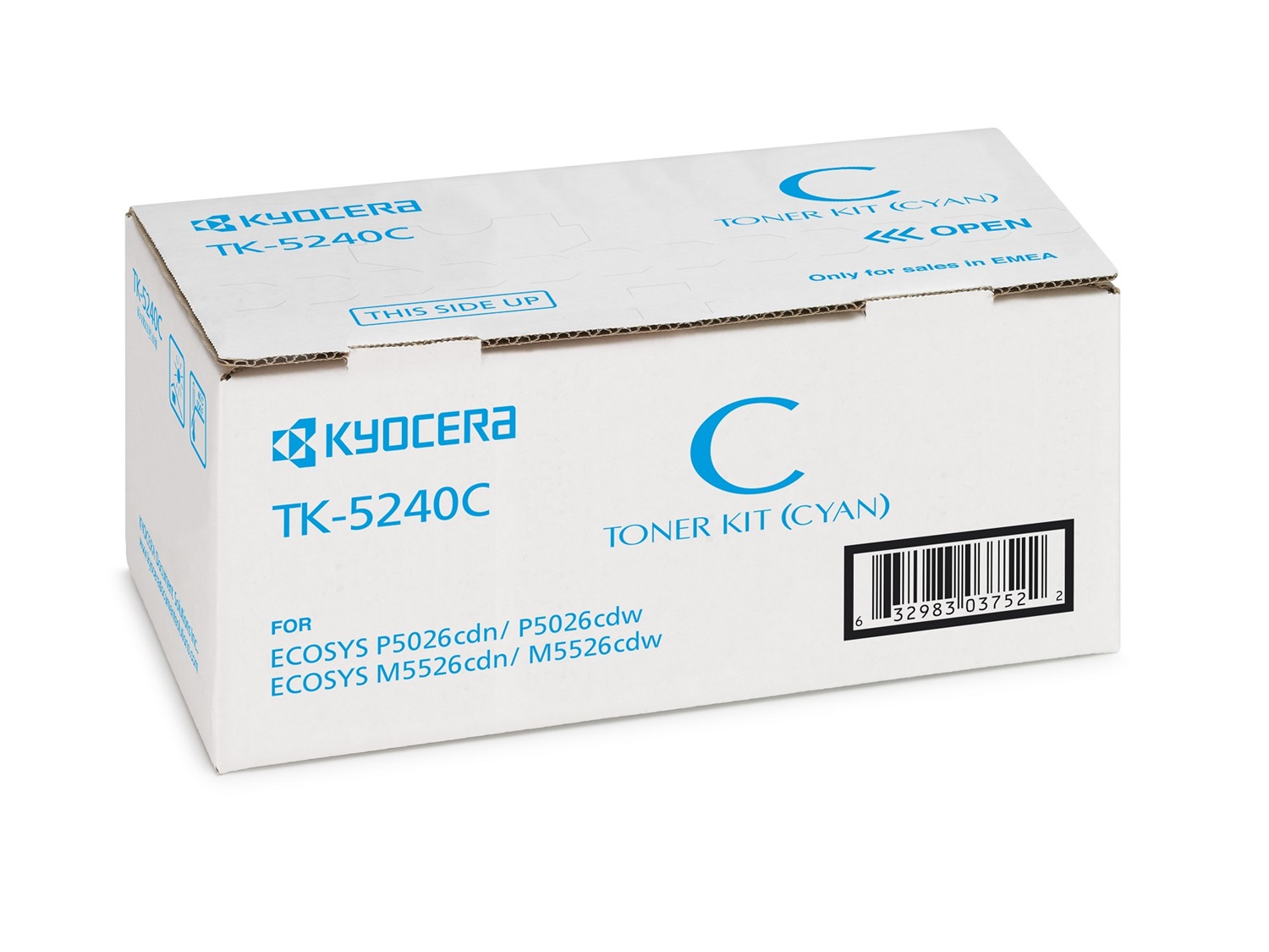 Kyocera TK-5240C Toner Originale Ciano 1 pz - 3000 Pagine, Compatibile con ECOSYS P5026CDN/CDW e M5526CDN/CDW