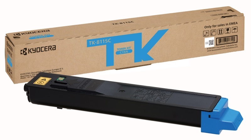 KYOCERA TK-8115C Cartuccia Toner Originale Ciano - 6000 Pagine - 1 Pz