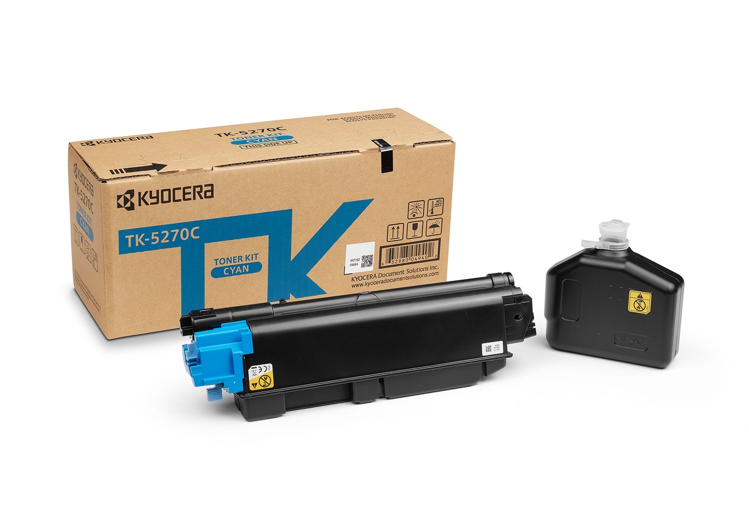 Kyocera TK-5270C Toner Originale Ciano 1 pz - 6000 Pagine, Compatibile con ECOSYS M6230cidn, M6630cidn, P6230cdn