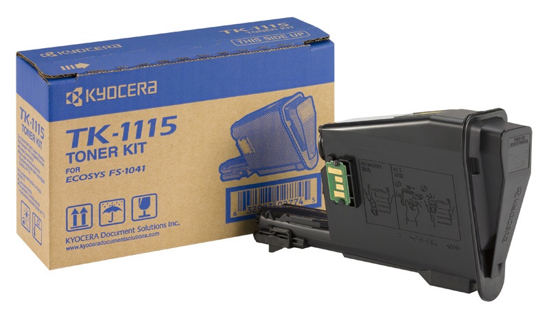 KYOCERA TK-1115 Cartuccia Toner Originale Nero - 1600 Pagine - Compatibile con FS-1041, FS-1220MFP, FS-1320MFP