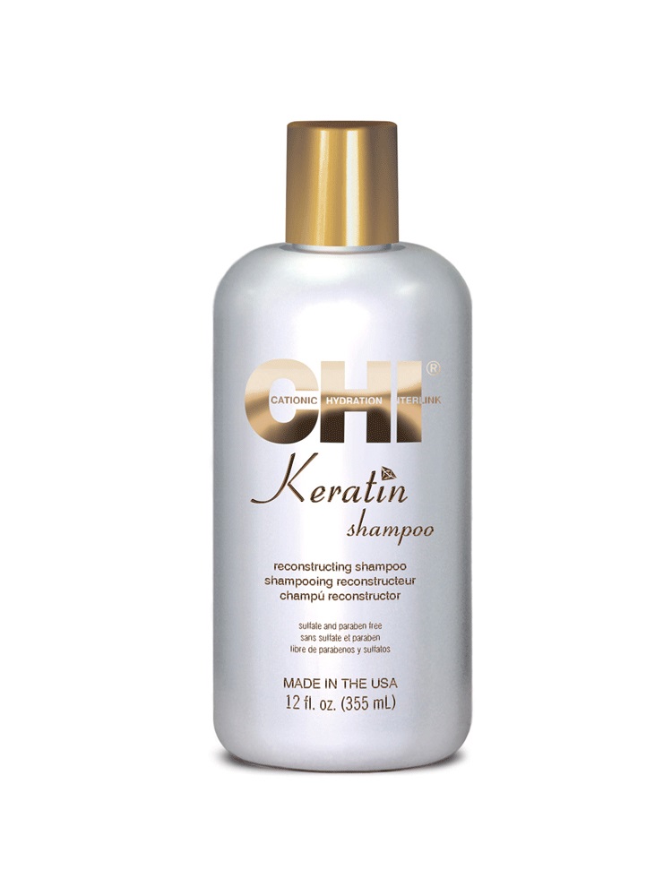 CHI Keratin Shampoo Rigenerante 355 ml - Ricostruzione e Idratazione per Capelli Danneggiati