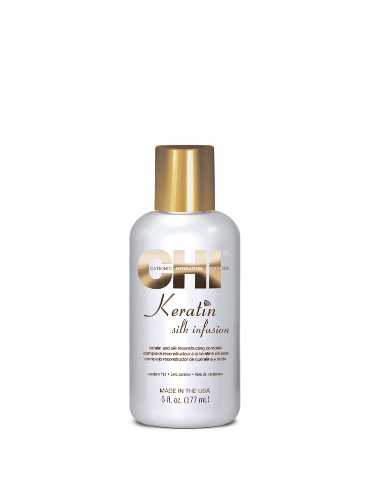CHI Keratin Silk Infusion 177 ml - Trattamento senza risciacquo per ricostruzione, idratazione intensa e protezione dei capelli