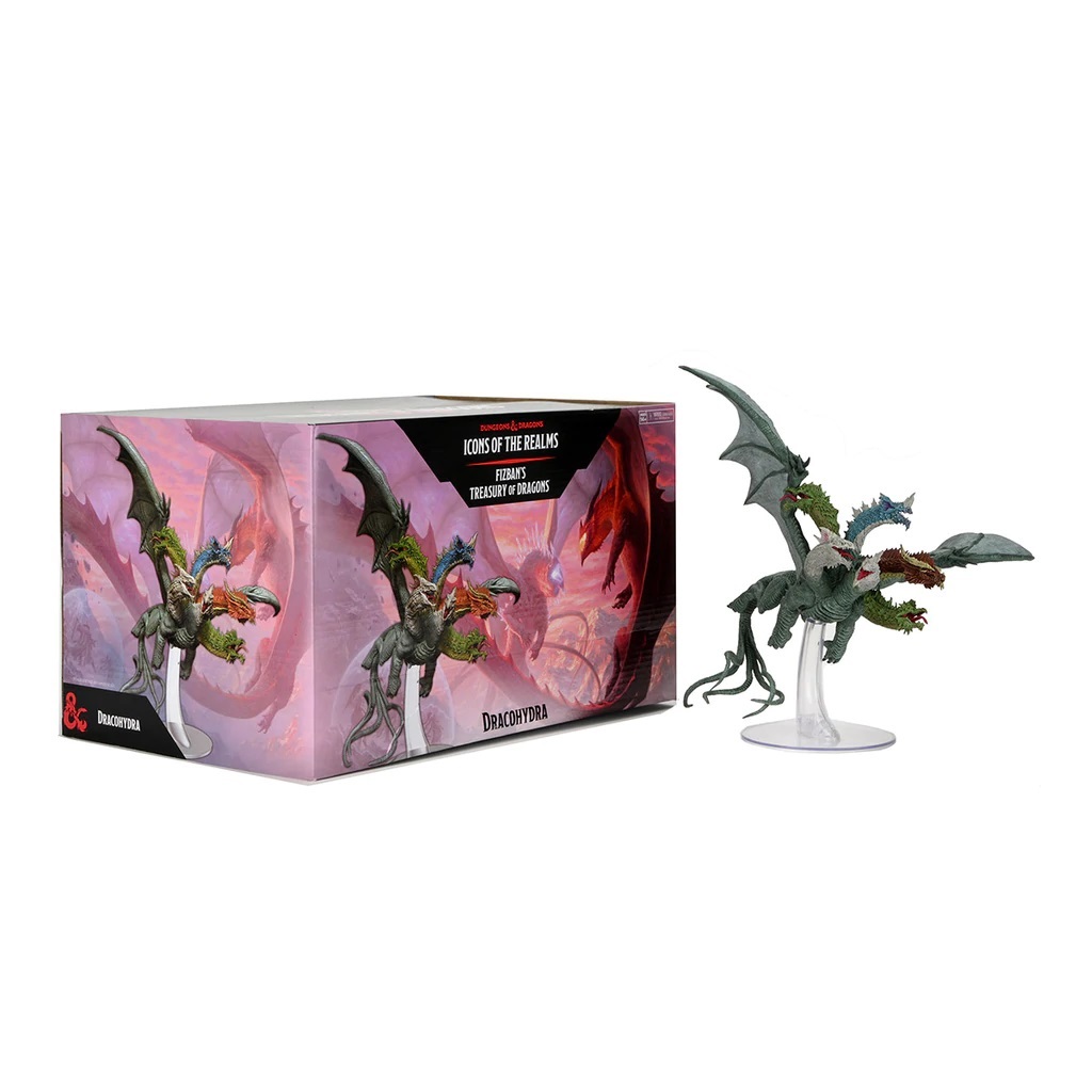 WizKids Dracohydra Miniatura Gargantuan Multicolore - D&D Icons of The Realms Set 22, preverniciata di alta qualità