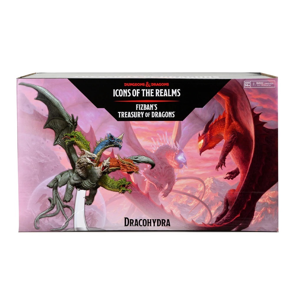 WizKids Dracohydra Miniatura Gargantuan Multicolore - D&D Icons of The Realms Set 22, preverniciata di alta qualità