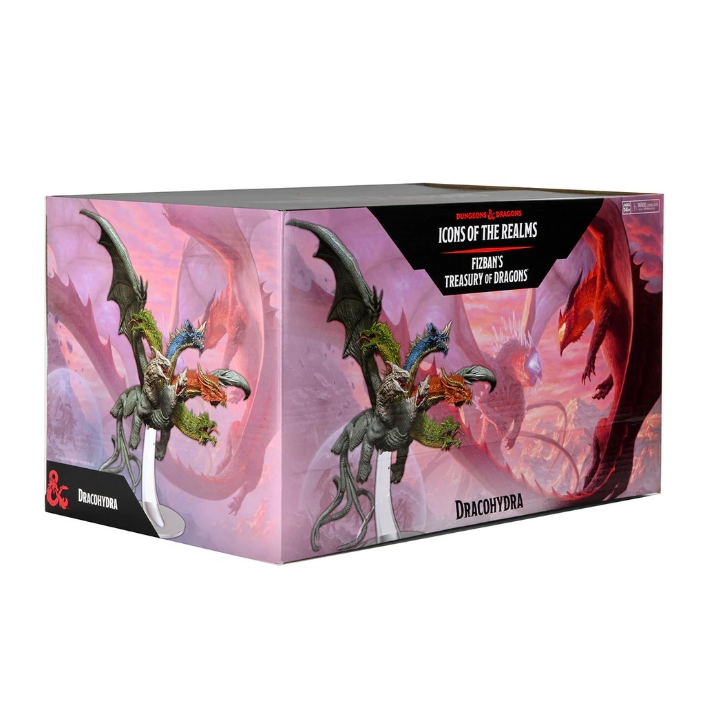WizKids Dracohydra Miniatura Gargantuan Multicolore - D&D Icons of The Realms Set 22, preverniciata di alta qualità