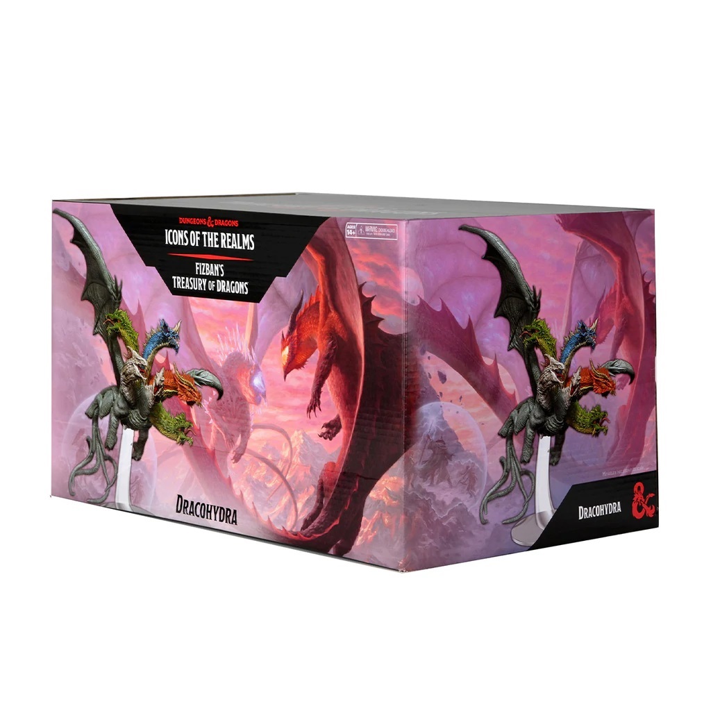 WizKids Dracohydra Miniatura Gargantuan Multicolore - D&D Icons of The Realms Set 22, preverniciata di alta qualità