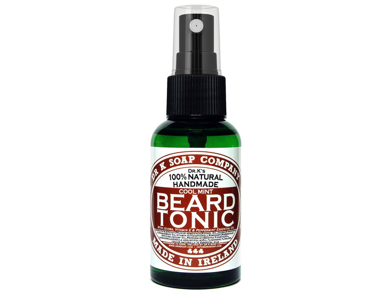 Dr K Soap Company Beard Tonic Cool Mint 50ml - Tonico Nutriente per Barba con Ingredienti Naturali