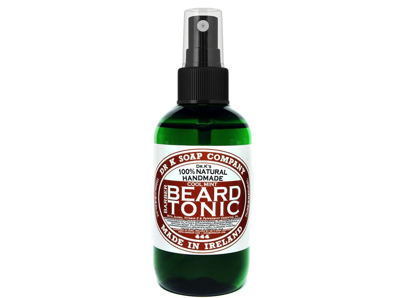 Dr K Soap Company Beard Tonic Cool Mint Spray 100 ml - Tonico Nutriente per Barba con Ingredienti Naturali