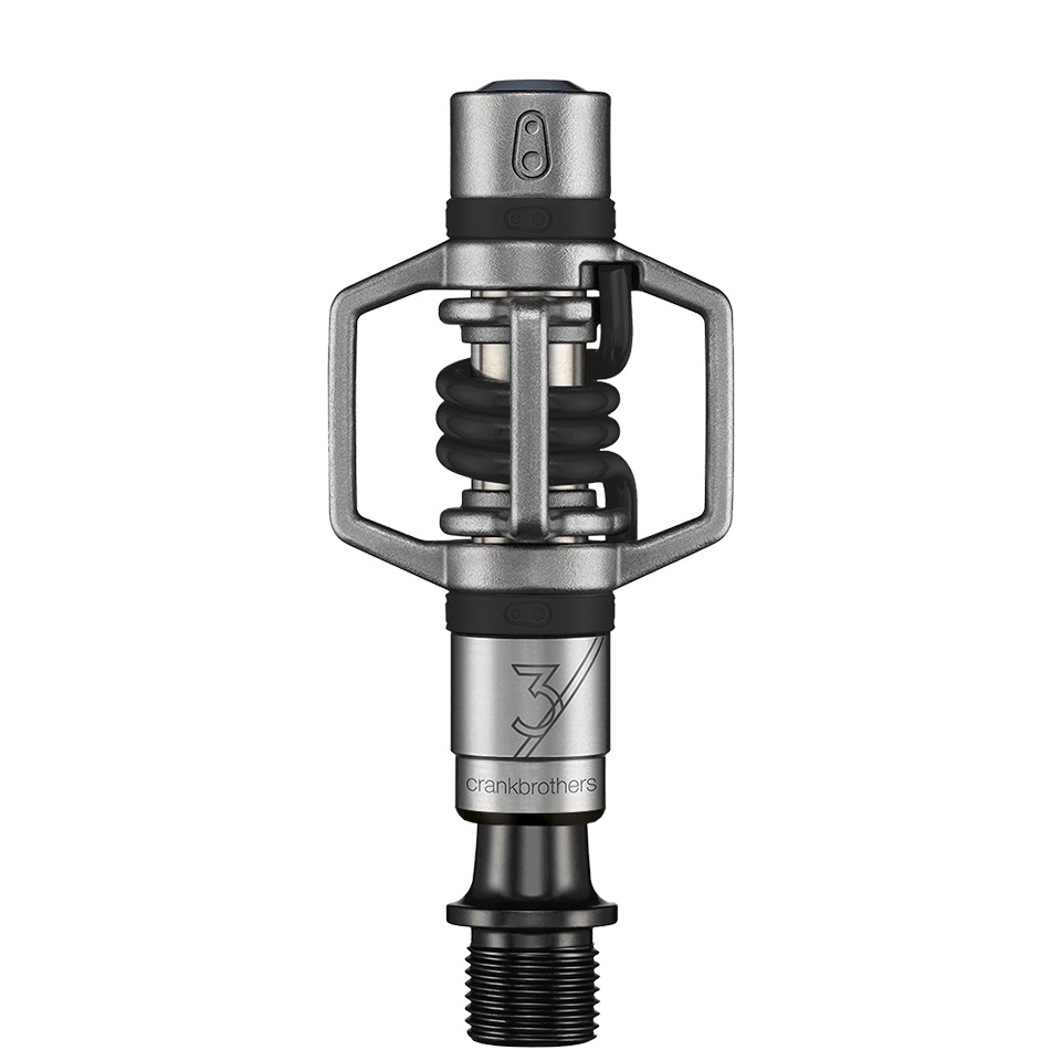 CRANKBROTHERS Eggbeater 3 Pedali Automatici per Bicicletta - Acciaio Satinato, Ultra Leggeri, Ideali per MTB, XC e Trail