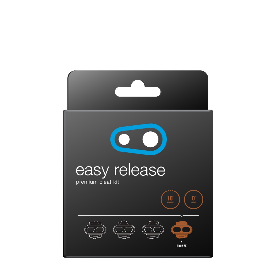 Crankbrothers Tacchette Easy Release 0° - Kit di Tacchette per Pedali Clip-in in Bronzo, Ideali per Principianti