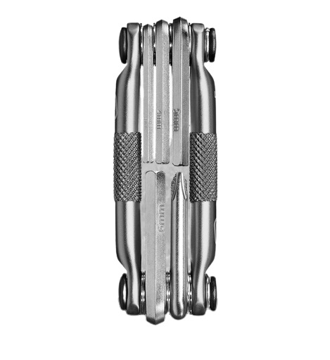 Crankbrothers M5 Multitool Nickel - Attrezzo in Acciaio con 5 Utensili per Biciclette