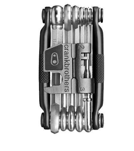 Crankbrothers M17 Multitool Compatto con 17 Funzioni in Acciaio e Alluminio - Lunghezza 89 mm