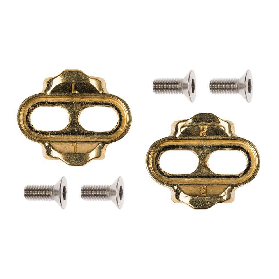 Crankbrothers Tacchette Premium per Pedali - Ottone Ultra-Resistente, 30g, Angolo di Sgancio 15°/20°
