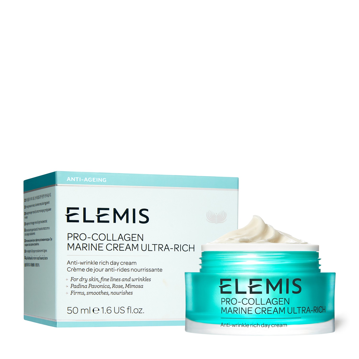 ELEMIS Pro-Collagen Marine Cream Ultra-Rich 50ml - Crema Idratante Anti-Età per Pelle Soda e Uniforme
