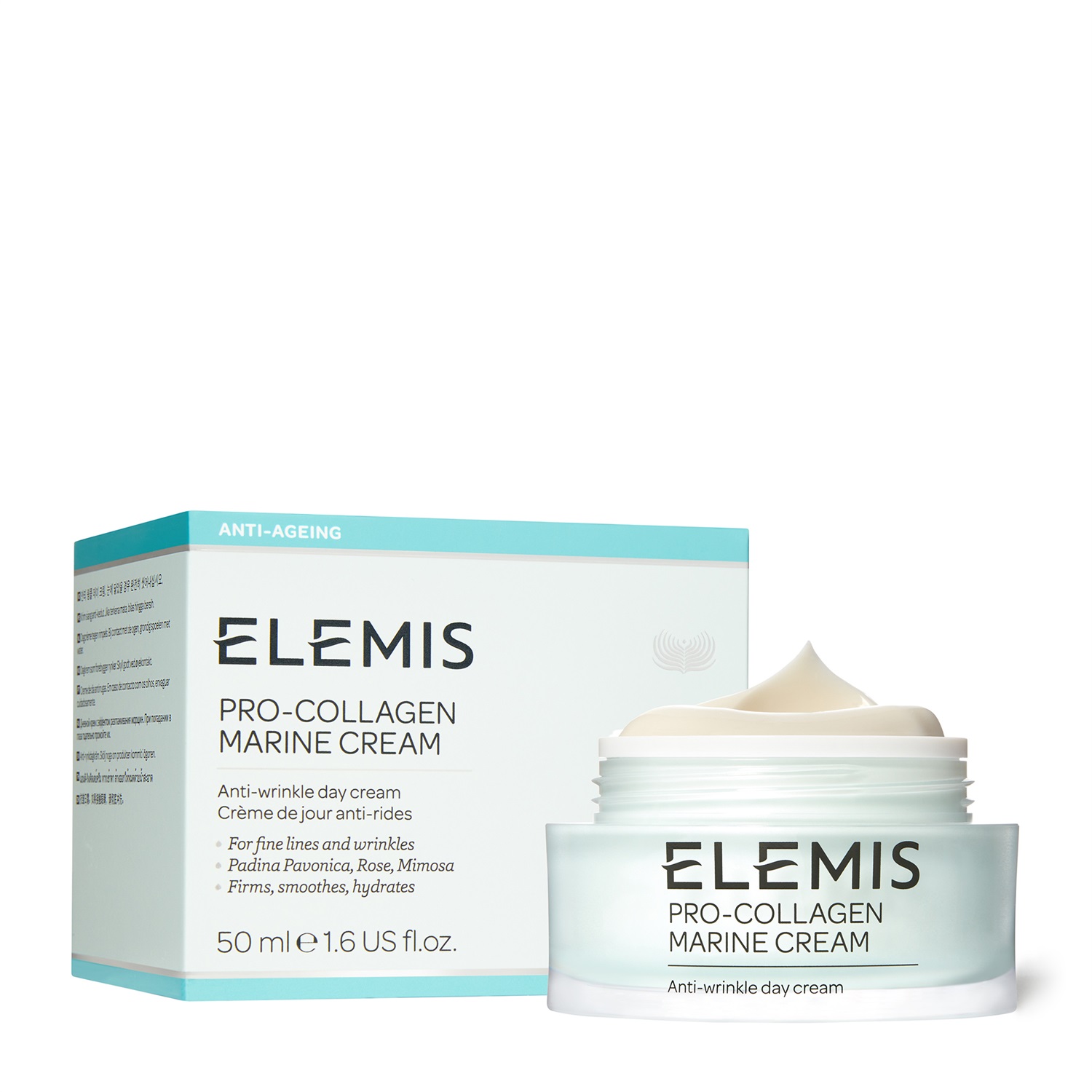 Elemis Pro-Collagen Marine Cream 50ml - Crema Viso Anti-Rughe, Idratante, Gel-Crema Ultra Leggera, Adatta a Tutti i Tipi di Pelle