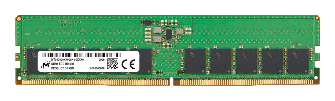 Micron ECC UDIMM 16GB DDR5 5600MHz PC5-44800 - MTC10C1084S1EC56BR
