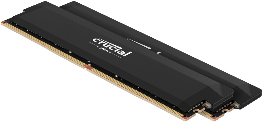 Crucial Pro RAM DDR5 64GB Kit (2x32GB) 6000MHz CL40 - Memoria Overclocking Gaming con Intel XMP 3.0 e AMD EXPO, Design Nero