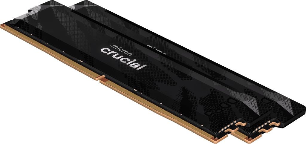 Crucial Pro RAM DDR5 32GB (2x16GB) 6400MHz CL32 - Overclocking Gaming, Compatibile Intel XMP 3.0 e AMD EXPO, Nero