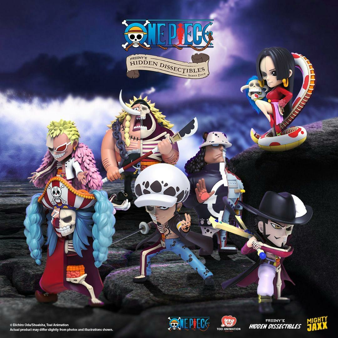 Mighty Jaxx Freeny's Hidden Dissectibles - One Piece Serie 4 (Edizione Warlords) | Figurina Giocattolo da Collezione Blind Box con Figura Casuale