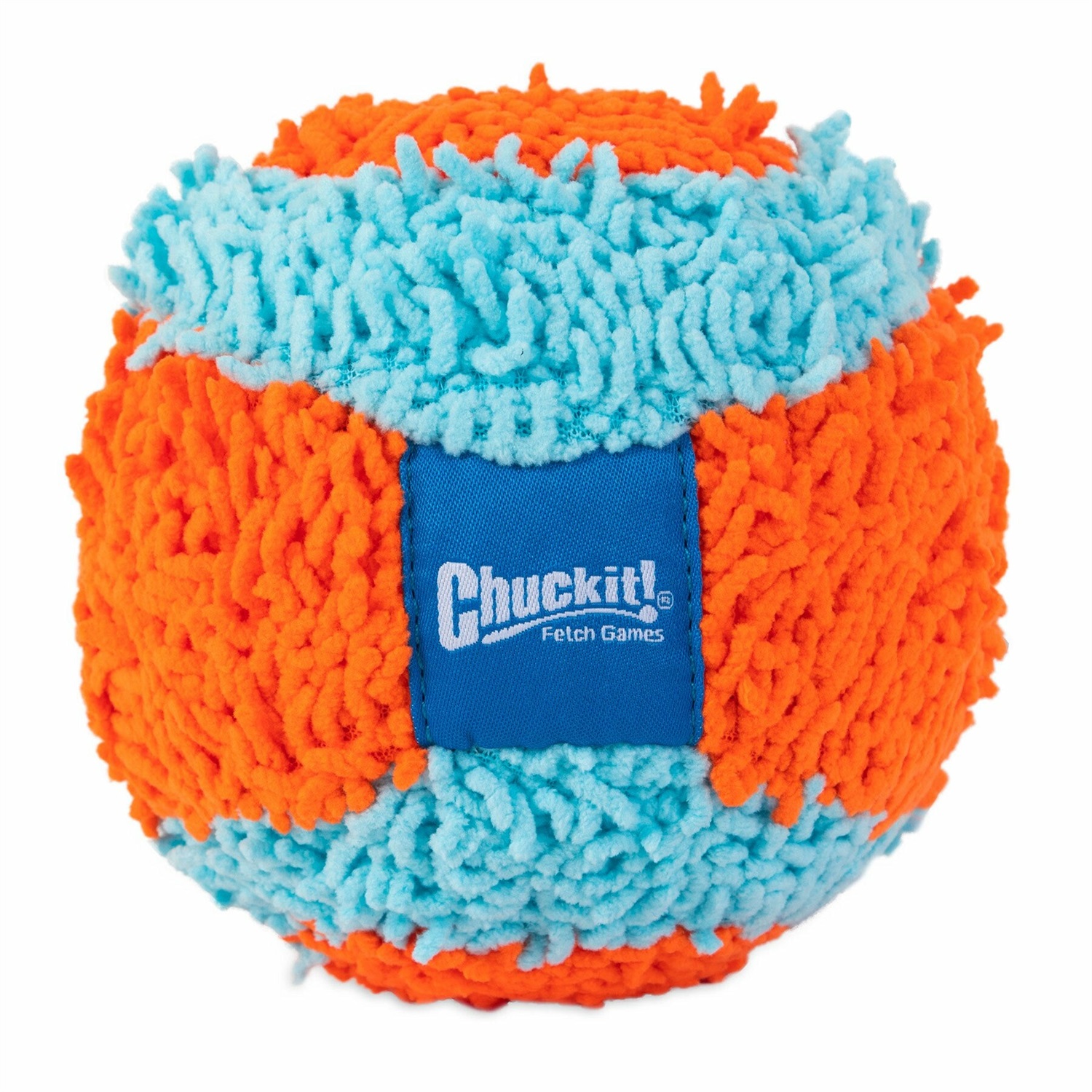 Chuckit! Indoor Ball - Palla per cani e gatti in ciniglia felpata, Ø 12 cm, ideale per uso interno