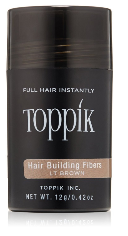 Toppik Hair Building Fibers - Microfibre di Cheratina per Capelli Diradati - Colore: Castano Chiaro (Light Brown) - Formato: 12 g