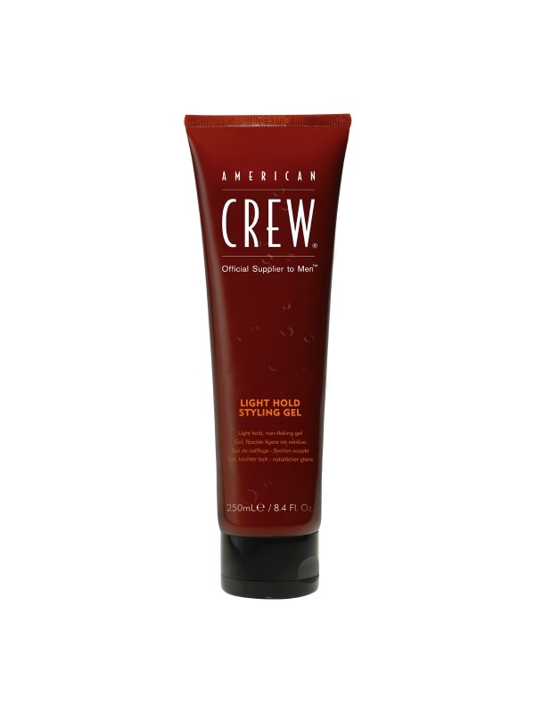 American Crew Light Hold Styling Gel - Gel per capelli da uomo 250 ml con fissazione leggera e protezione termica