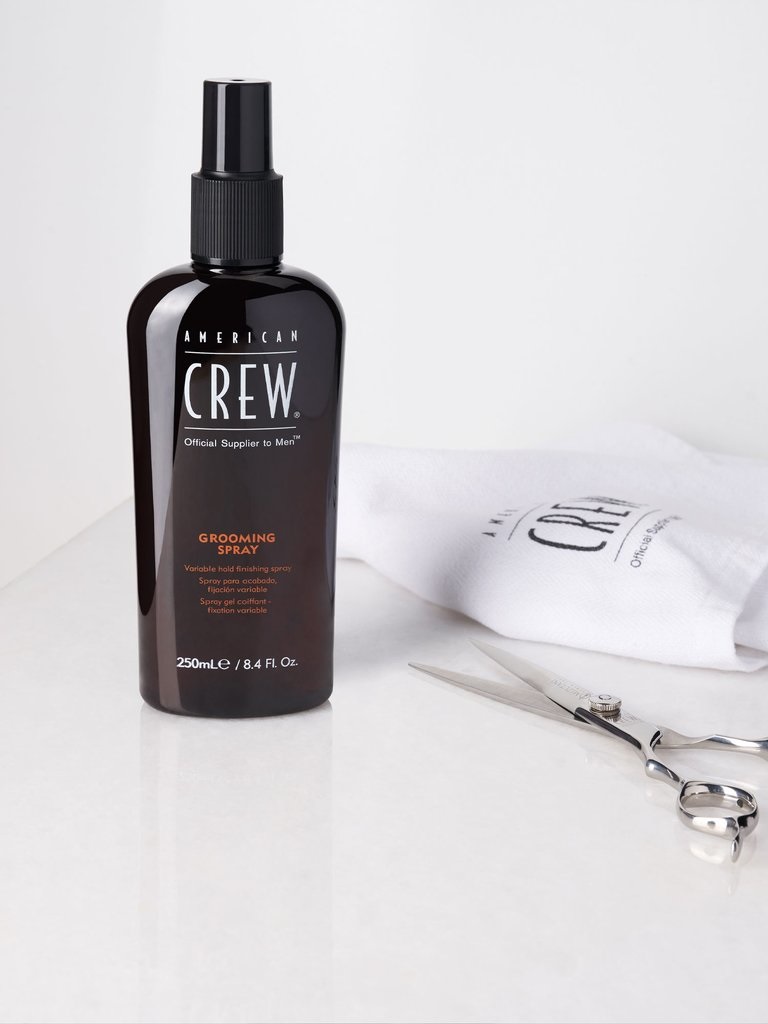 American Crew Grooming Spray 250 ml - Spray per capelli Uomo, Fissaggio e Styling, Effetto Antistatico e Idratante