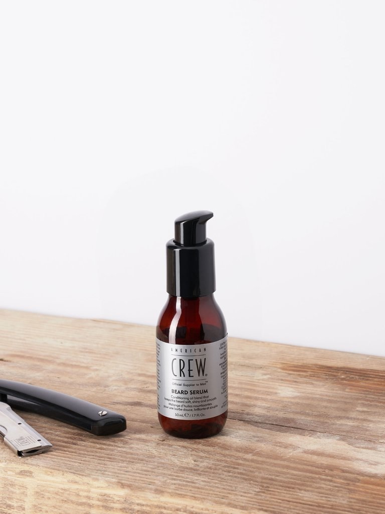 American Crew Beard Serum 50 ml - Siero Nutriente per Barba, Ammorbidisce e Dona Lucentezza