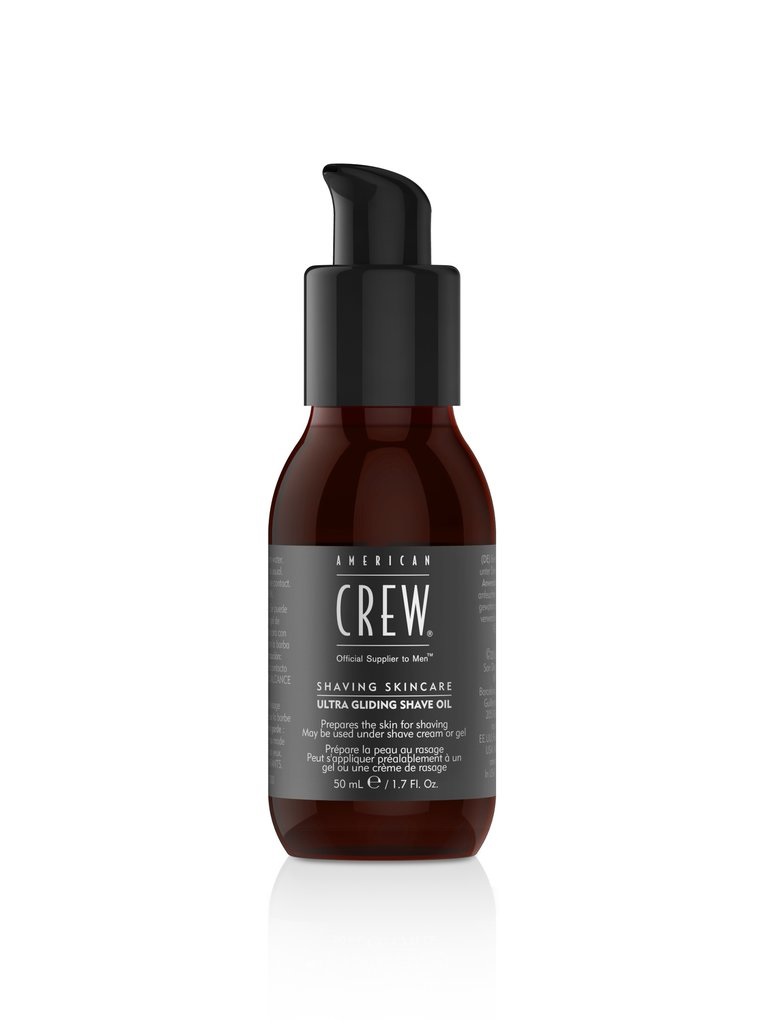 American Crew Ultra Gliding Shave Oil - Olio da Rasatura Uomo 50 ml per una Rasatura Liscia e Comfortevole