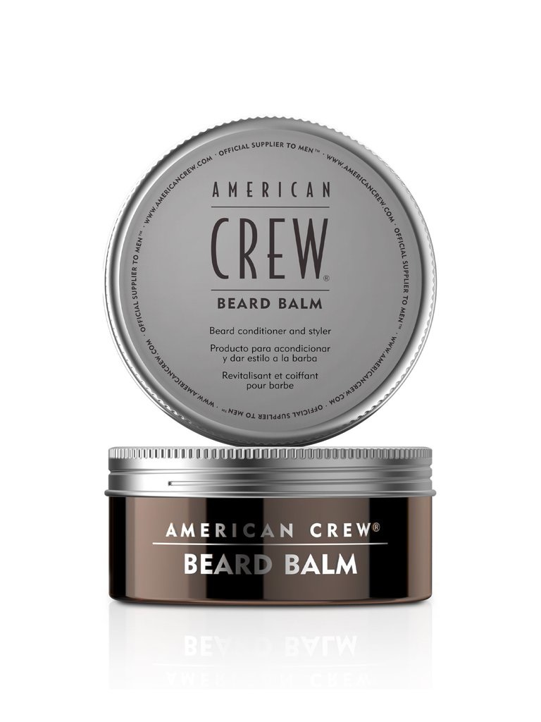 American Crew Beard Balm 60 g - Balsamo Nutriente e Styler per Barba con Olio di Mandorle e Burro di Karité