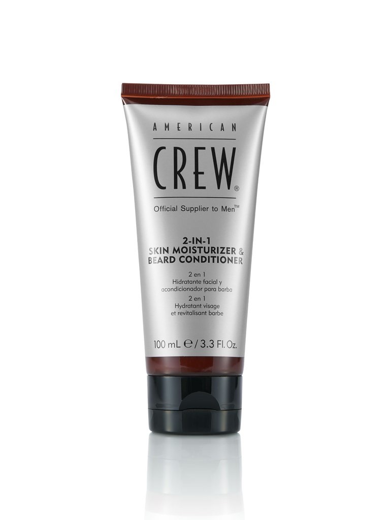 American Crew 2-in-1 Skin Moisturizer & Beard Conditioner 100 ml - Crema Idratante e Condizionante per Barba, Leggera e Non Comedogenica