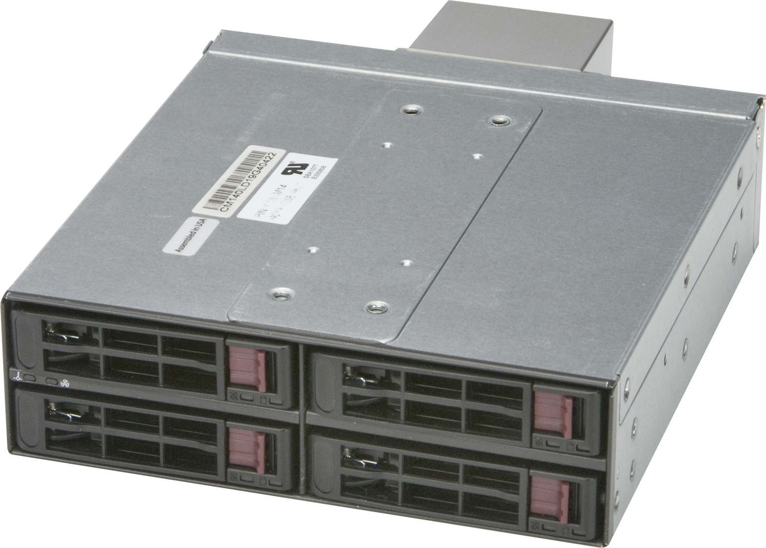 Supermicro CSE-M14TQC Pannello Drive Bay Nero - Alloggiamento per Unità