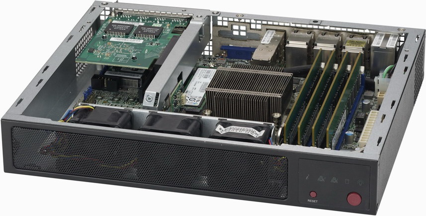 Supermicro CSE-E300 Computer Case Portabagagli Nero - Supporto per schede madri Flex-ATX e Mini-ITX