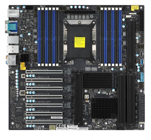 Supermicro MBD-X11SPA-T-O Scheda Madre E-ATX Intel C621 LGA 3647 con supporto per processori Xeon