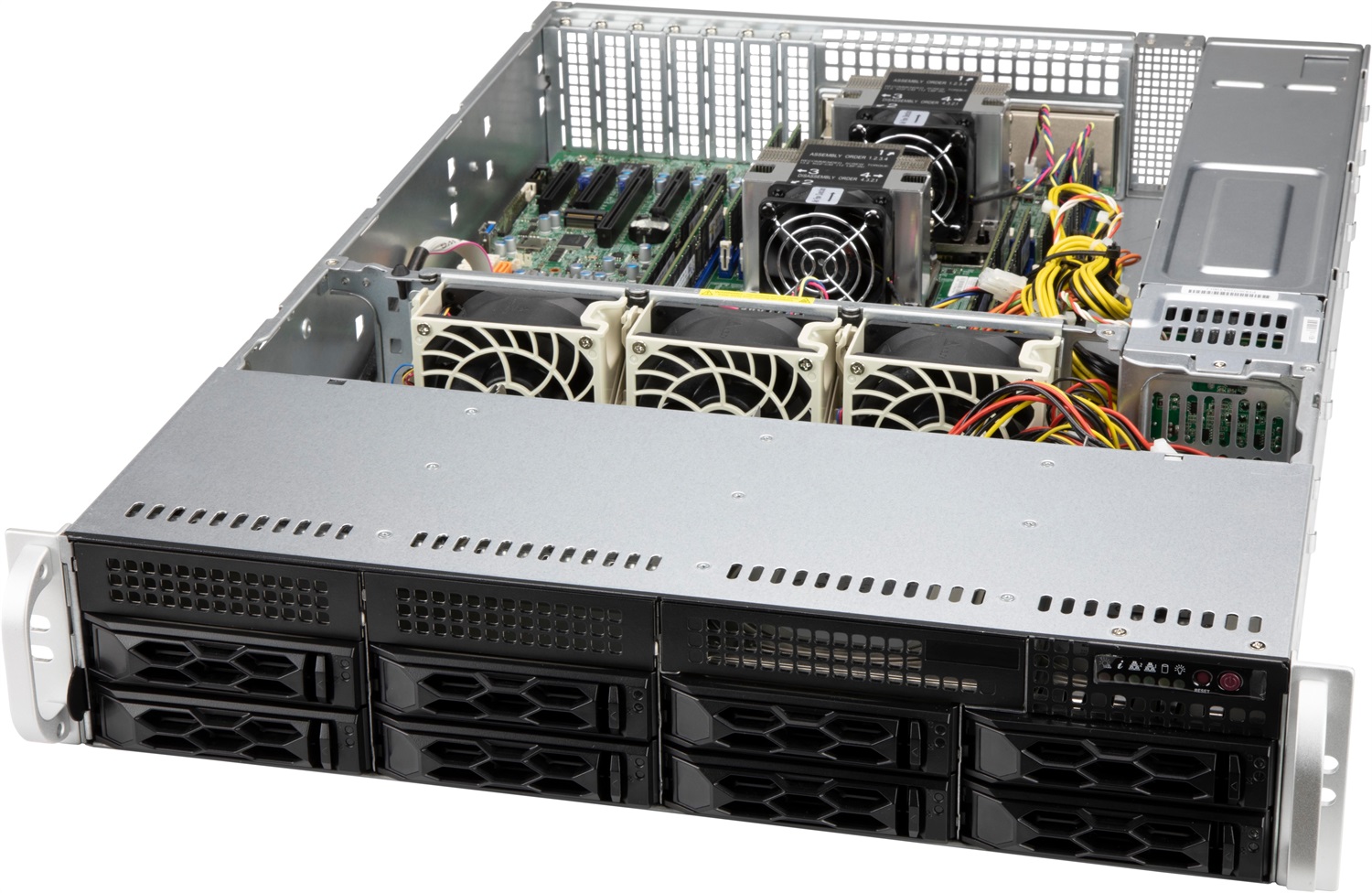 Supermicro CSE-LA25TQC-R609LP Portacomputer Rack Nero 600 W 2U con supporto ATX migliorato e hot-swap