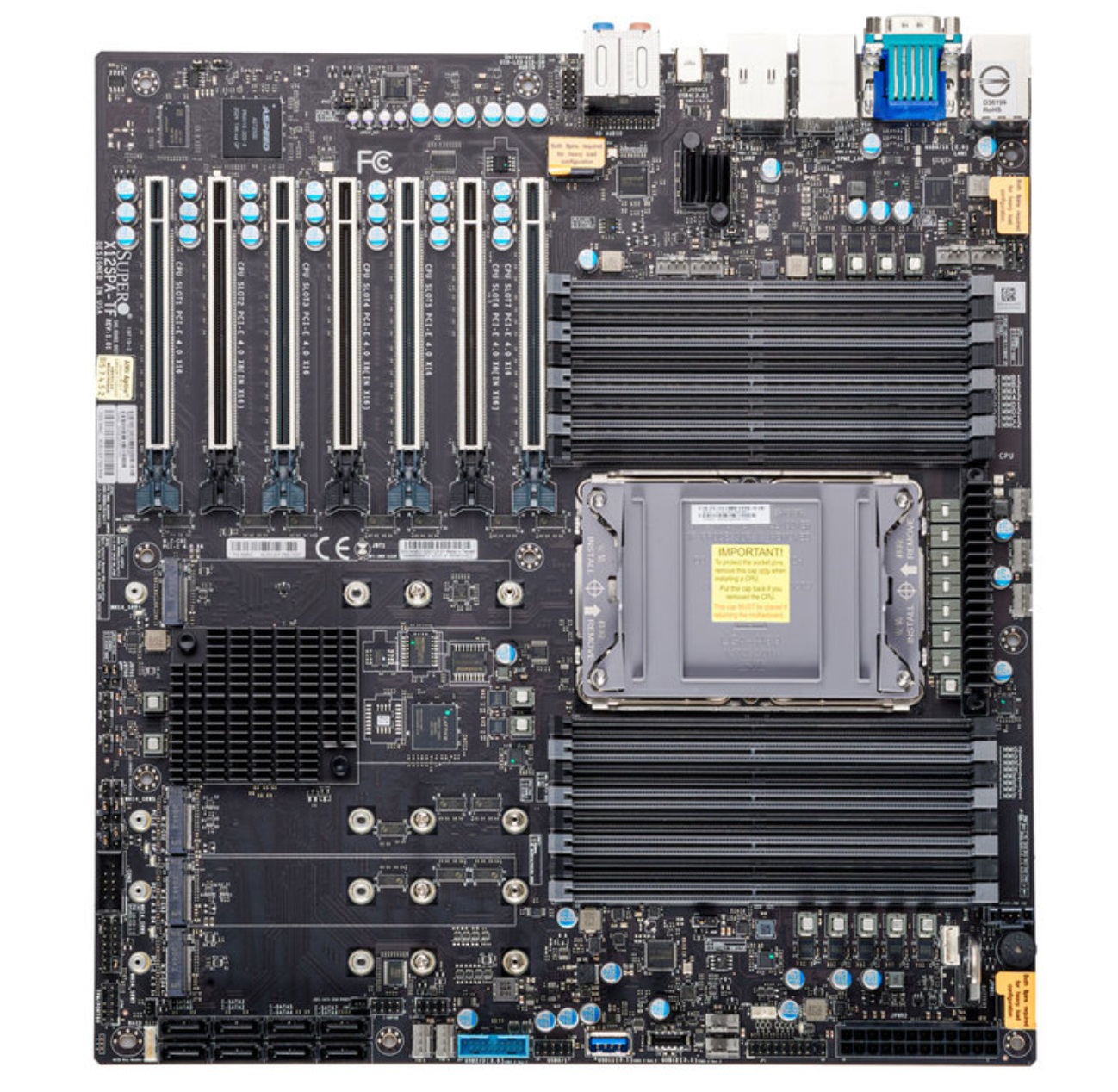 Supermicro MBD-X12SPA-TF-B Scheda Madre ATX Esteso LGA 4189 con Chipset Intel C621 e Porte USB-C