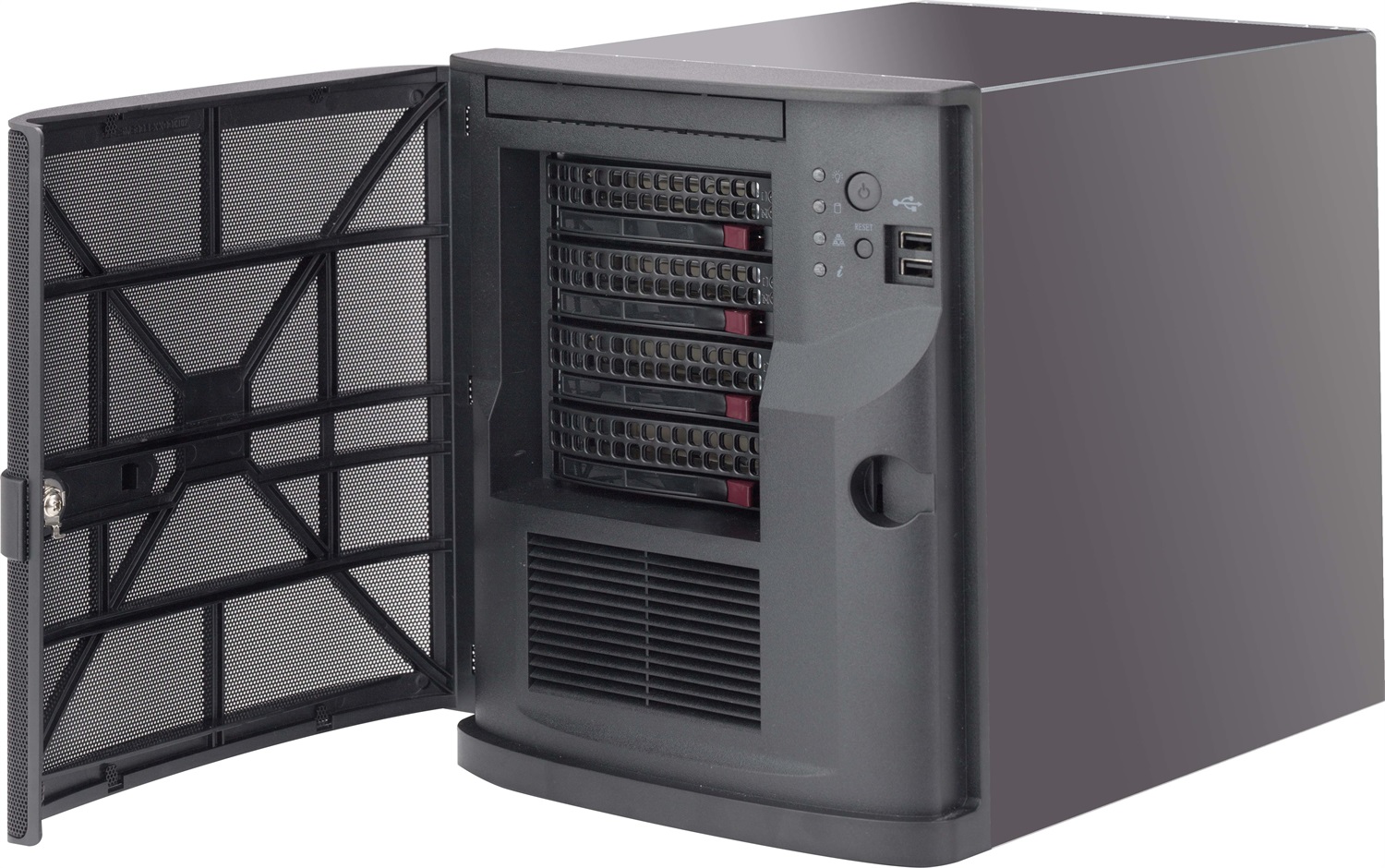 Supermicro CSE-721TQ-350B Computer Case Mini Tower Nero con Alimentatore 250 W