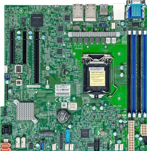 Supermicro MBD-X12STH-LN4F-B Scheda Madre Micro-ATX LGA 1200 con Chipset Intel C256 e Supporto fino a 128 GB di RAM